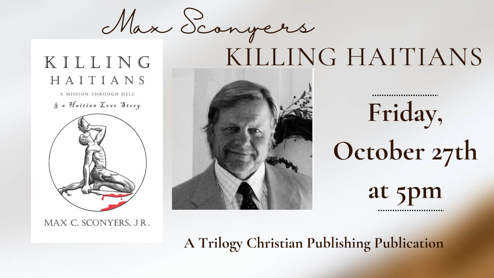 Max Scoyners Jr presenting Killing Hatians