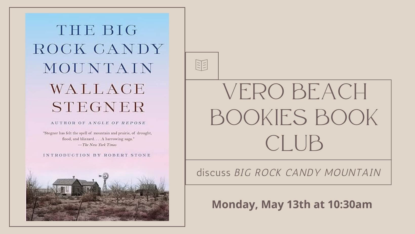 Vero Beach Book Club discusses Big Rock Candy Mountain by Wallace Stegner