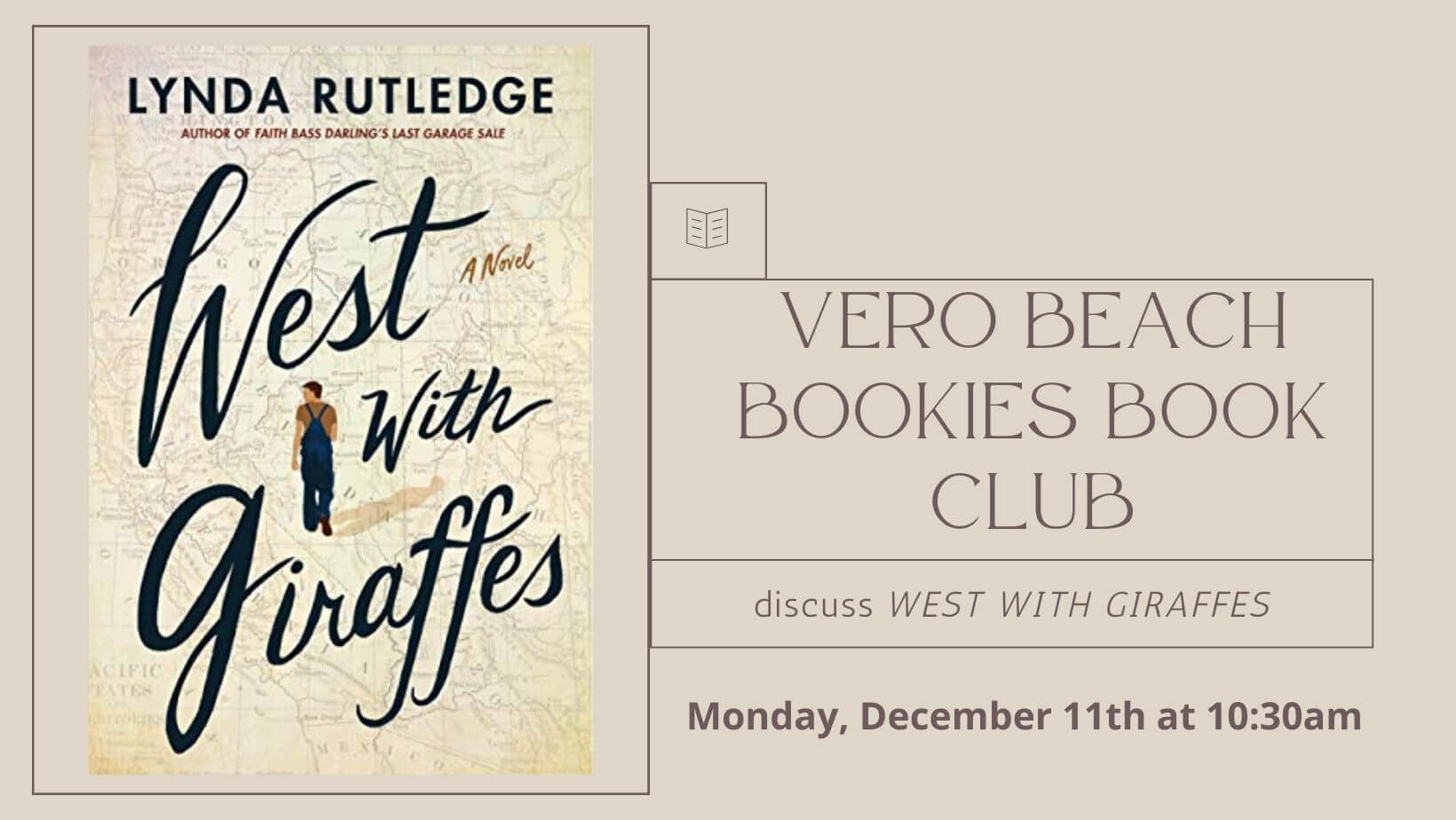 Vero Beach Book Club discusses West With Giraffes