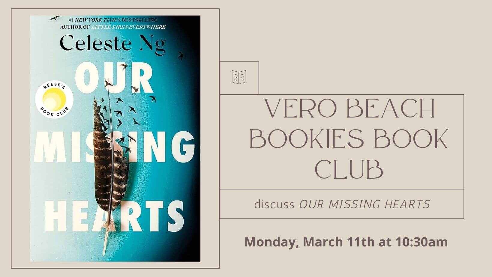 The Vero Beach Bookies discuss Our Missing Hearts by Celeste NG