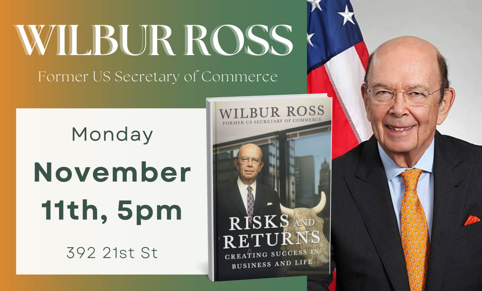 Wilbur Ross presenting Risks and Reward